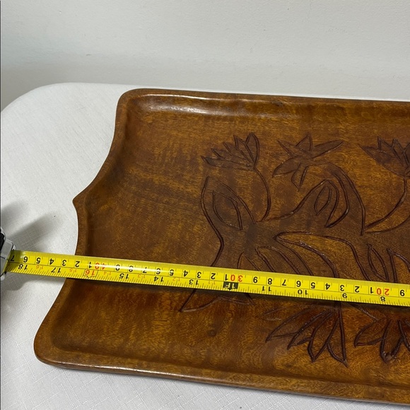 Carved Wooden Tray from Haiti - Picture 3 of 5